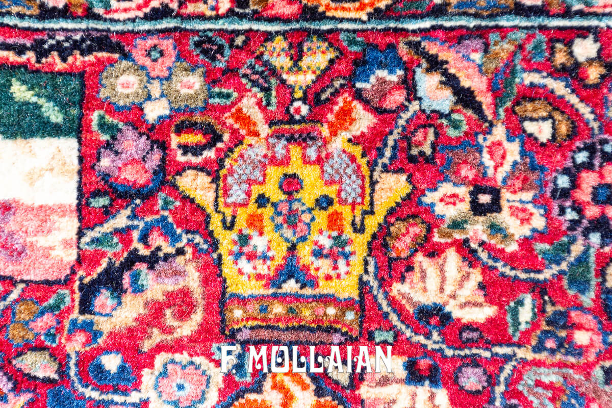 Tapis Pictorial Mashad Amoghli n°:882823